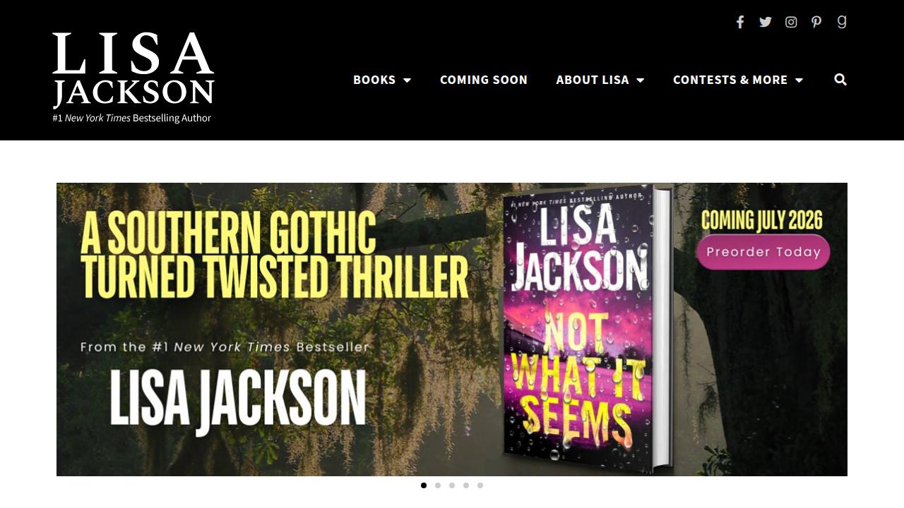 The official website of #1 New York Times bestselling author Lisa Jackson, a primary resource for her vast collection of novels and series.