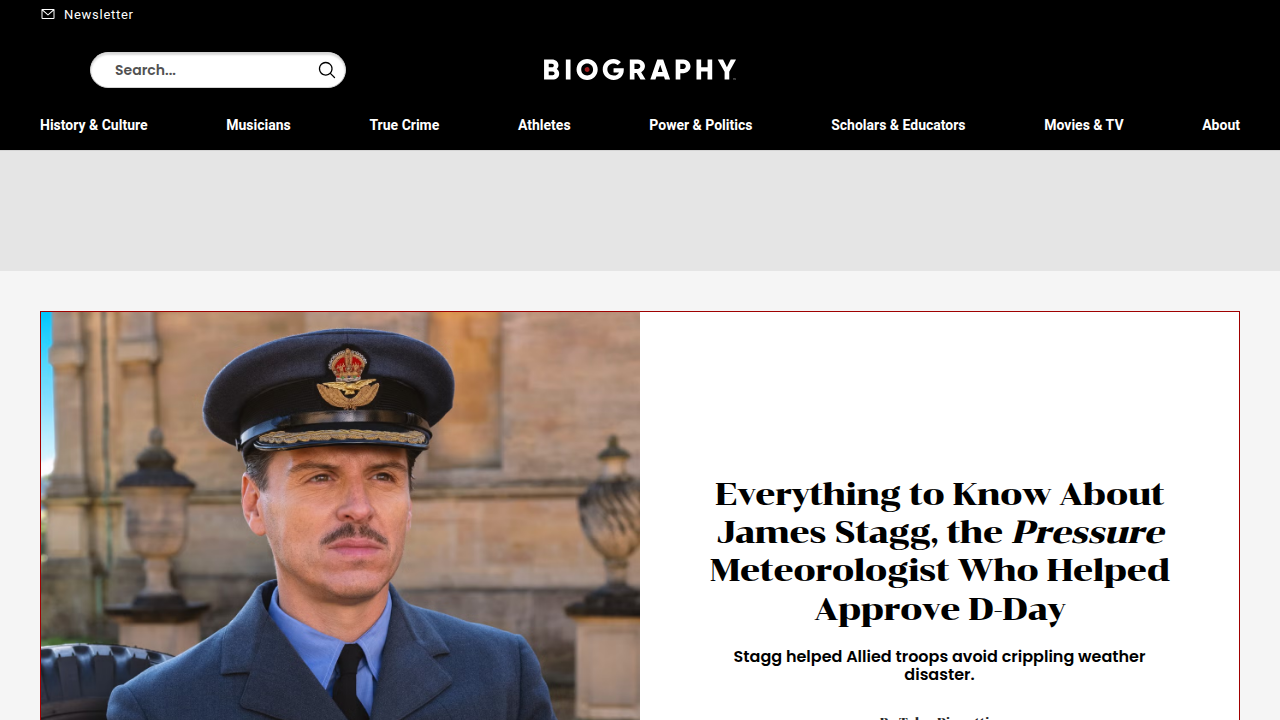 Screenshot of Biography.com, a source for Toni Morrison's life and career details.