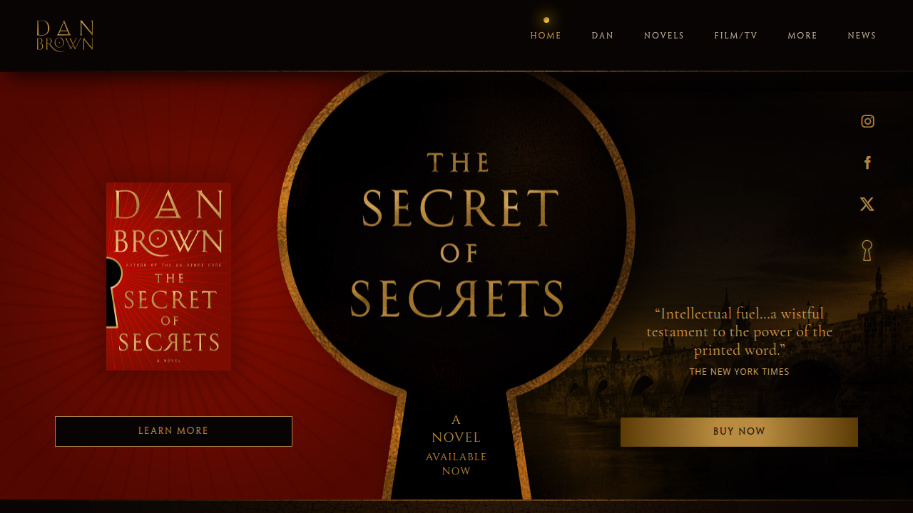 Explore the official website of author Dan Brown for more about his books, biography, and updates.